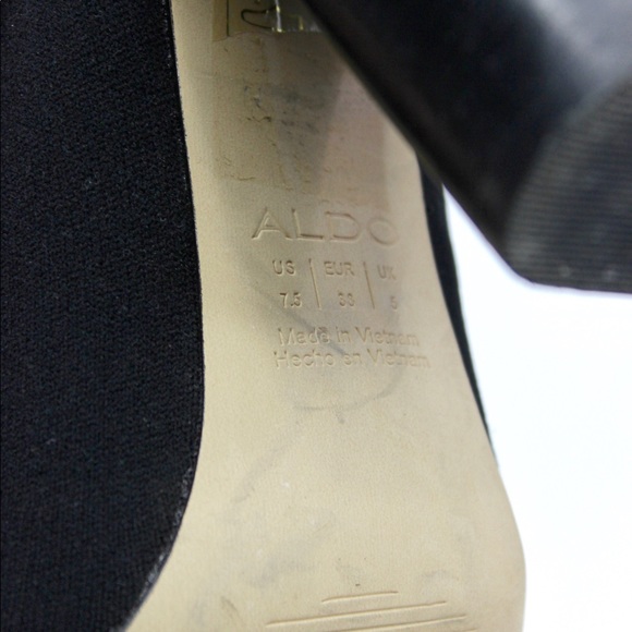 ALDO Lovelyy “Love” Knit Block Heel Sock Boots - Picture 11 of 12